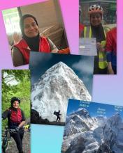 Collage with photos of Fatima
