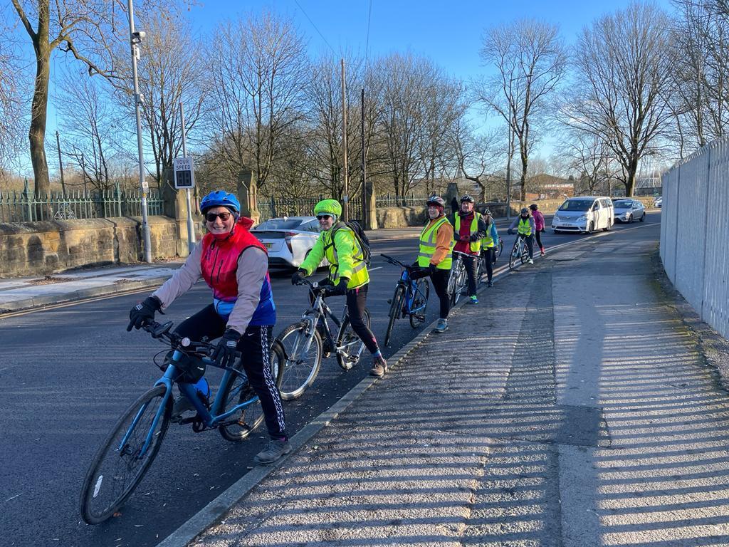 Photo of cyclists on Restart