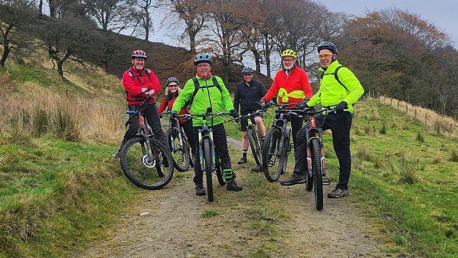 Photo of cyclists on ride